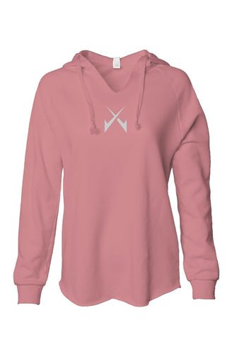 Womens white logo Hooded Sweatshirt